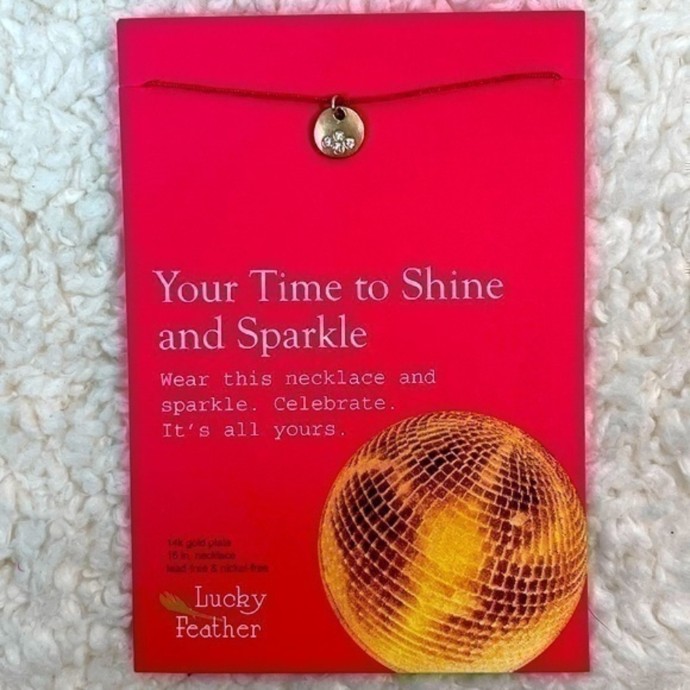 Lucky Feather " Your Time to Shine" Giving Necklace